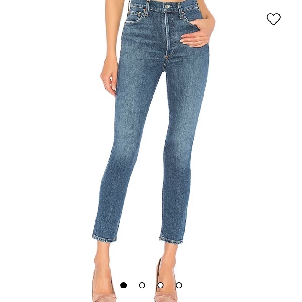 Agolde Women's High Rise Jeans - Blue